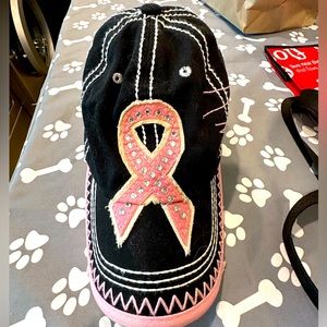 Breast, cancer awareness ball cap